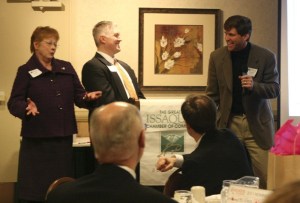 Democracy Live was announced as one of the winners of the Innovation in Issaquah award Jan. 25. From the left