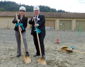 Skip Rowley and his daughter