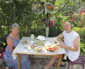 Ronda and Glenn Olson in Moldova.