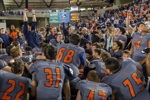 Eastside Catholic head coach Jeremy Thielbahr