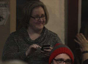 Jennifer Sutton on election night in November.