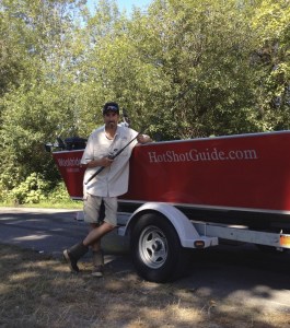 Eli Rico on the opening day of salmon season on Lake Sammamish.