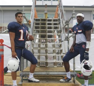 Quarterback Trey Reynolds and wide receiver and defensive back Markell Sanders are two of the main pieces in coach Jeremy Thielbahr's construction project.