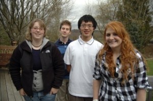 The Rotary Club of Issaquah's Student of the Month awardees Christie Hester