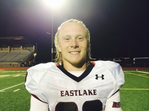 Eastlake Wolves running back Daniel Bradley had three rushing touchdowns in the season opener against Lakes on Sept. 2.