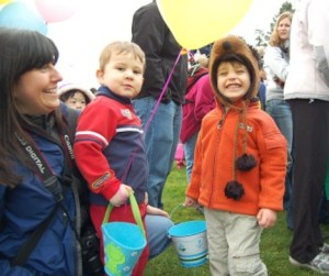 Even before the egg hunting had began