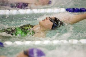 Meghan O’Keefe was the second leg of Skyline’s winning 200 medley relay Tuesday afternoon.