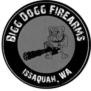 The logo for Bigg Dogg Firearms was designed by the daughter of the proprietor.