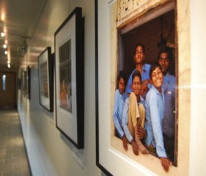 The exhibition includes not only many examples of the famous Indian garment