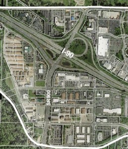 The area south of I-90 shown encompasses much of the 80-plus acres Rowley Properties seeks to redevelop as Issaquah envisions growth in the next couple of decades.