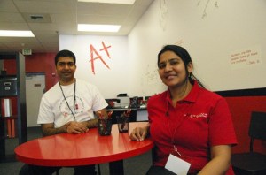 Kiren Vangala and Sumitha Reddy aim to make math learning fun and simple for young students at Mathnasium.