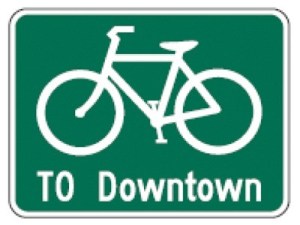 Wayfinding signs like this one will soon be appearing along bike paths in Issaquah and the Eastside.