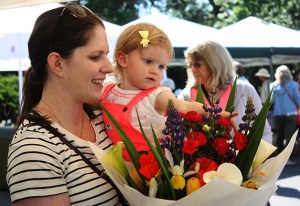 Rebecca Tinker and her 18-month-old daughter