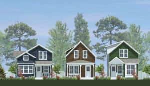 Resmark Land and Housing will venture with Windward Real Estate Services to develop 16 single-family cottage homes at the corner of 228 Avenue Southeast and Southeast 13th Way. Image courtesy of Medici Architects.