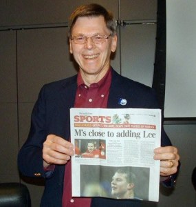 Lee Fellinge at his final council meeting