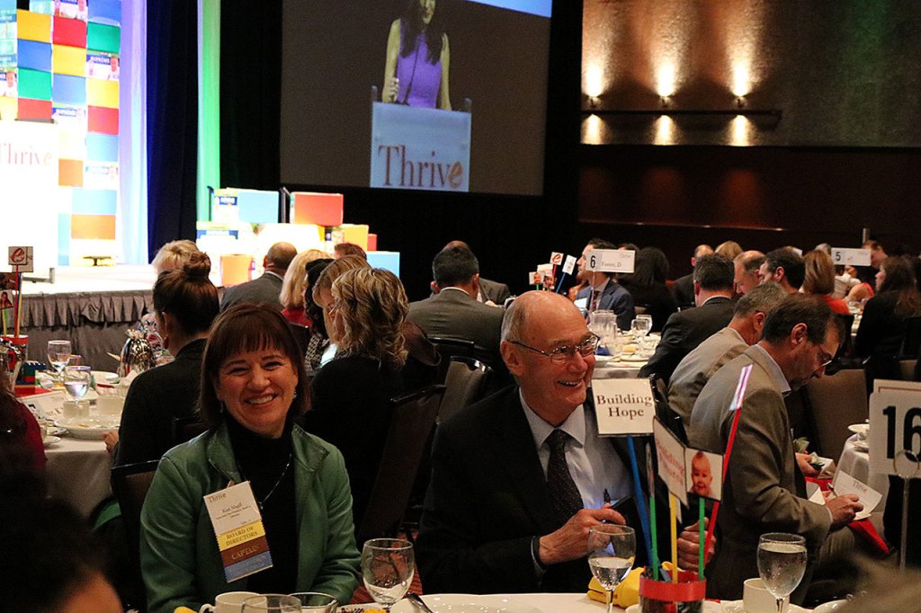 Issaquah Mayor Fred Butler was all smiles at the Eastside Baby Corner fundraising event. Nicole Jennings/staff photo