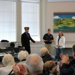 Waggoner (center) is presented with the Lifetime Achievement Award from VFW Post 3436 Commander Dean Van Dyke. Nicole Jennings/staff photo