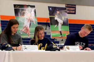 Crusaders trio commits to collegiate athletic programs
