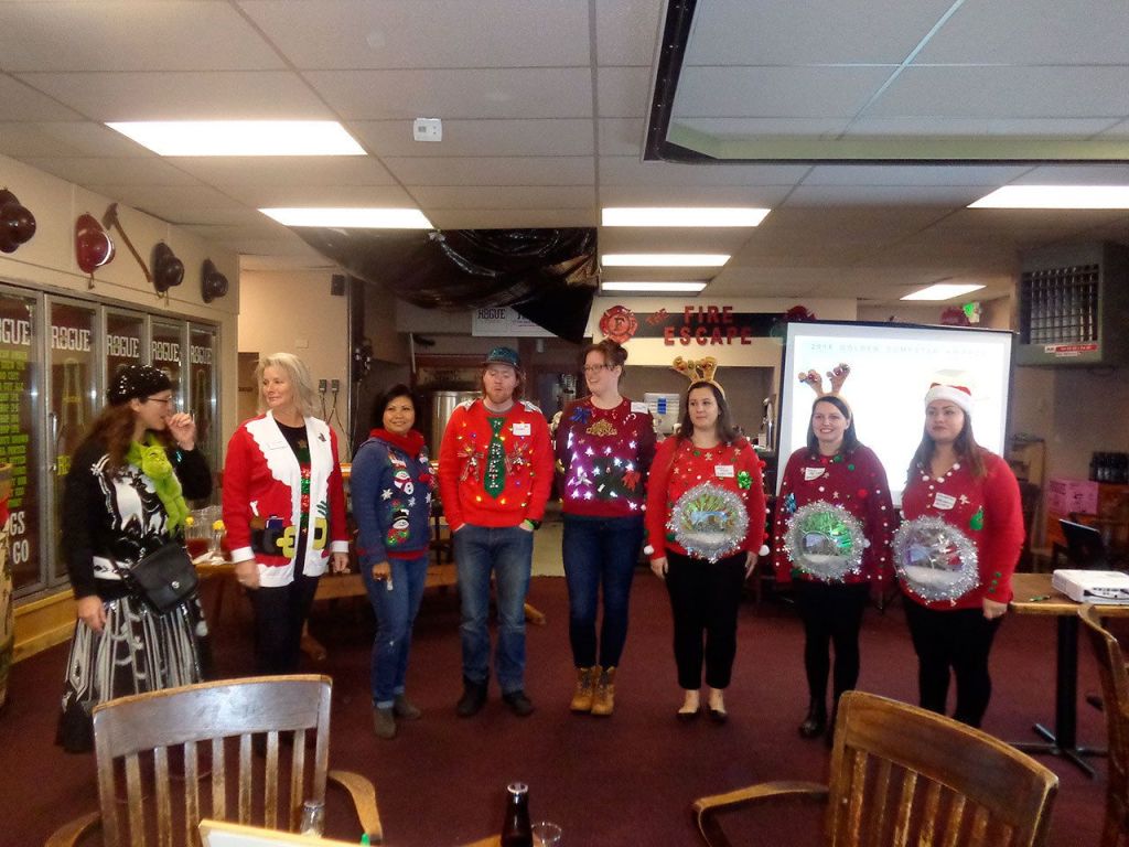 Awards for ugly sweaters, recycling presented at Issaquah Chamber event