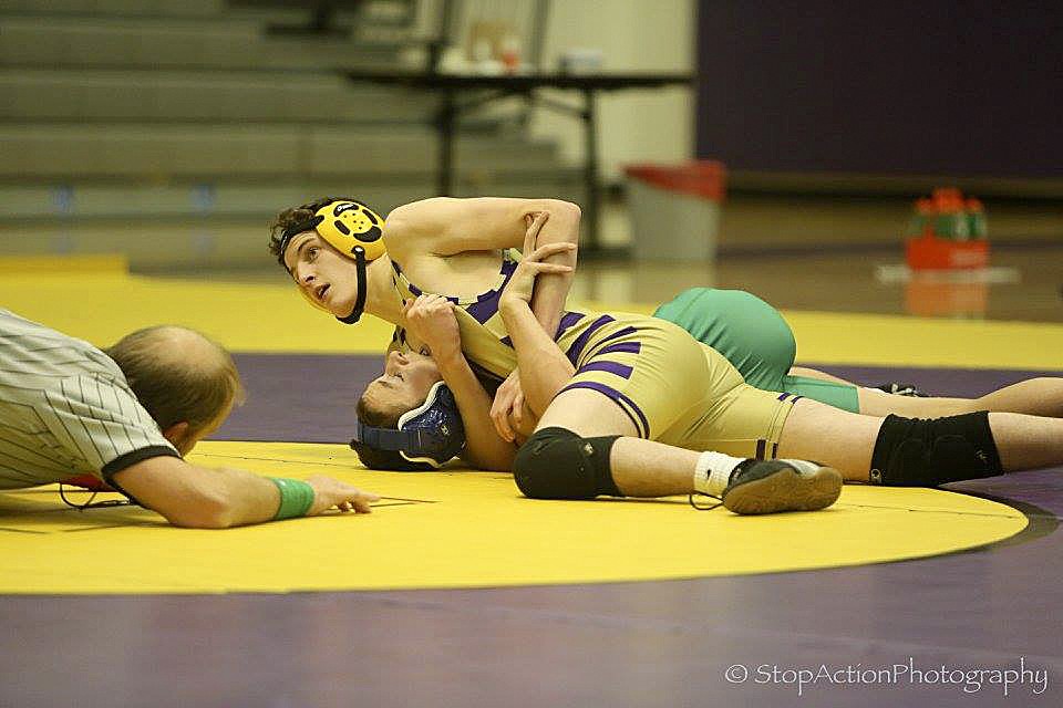 Photo courtesy of Don Borin/Stop Action Photography                                The Issaquah Eagles grapplers cruised to a 70-12 win against the Woodinville Falcons in their first dual match of the 2016-17 season on Dec. 8 in Issaquah.