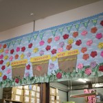 Each flower stands for an EBC volunteer and states the amount of time the person has been volunteering and the number of hours donated. Nicole Jennings/staff photo