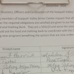 Seniors sign petition to send senior center funds to Issaquah Food and Clothing Bank