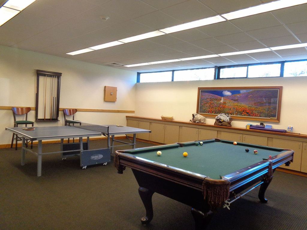 One of the changes city staff made in the senior center was moving the beloved pool table up front so it is easier for seniors to access. Seniors were enjoying a game of pool right after the senior center opened its doors on Tuesday. Nicole Jennings/staff photo