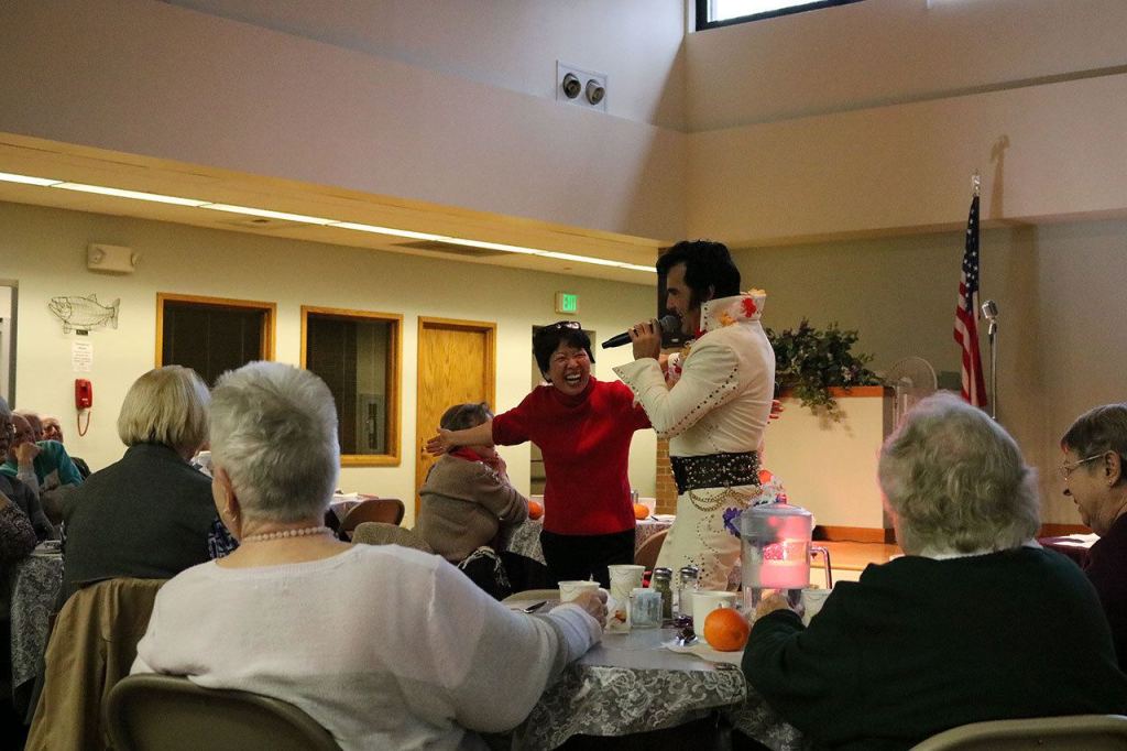 Issaquah Senior Center gets a visit from the King of Rock and Roll