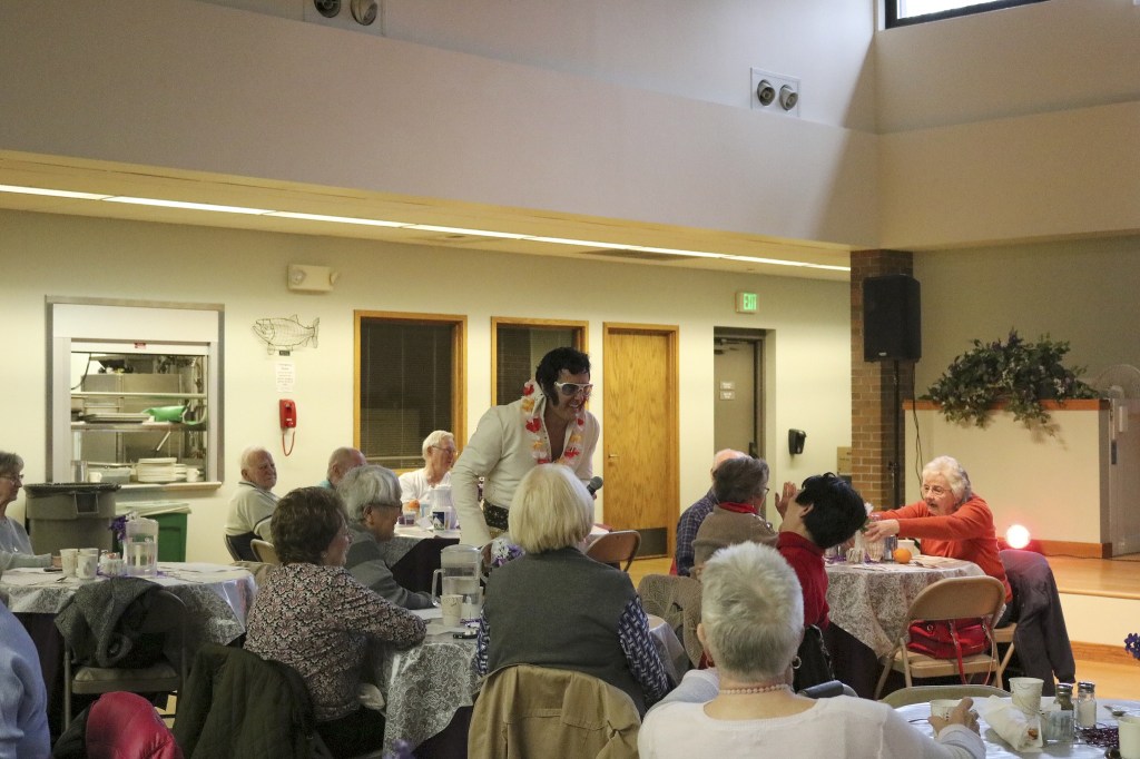 Issaquah Senior Center gets a visit from the King of Rock and Roll