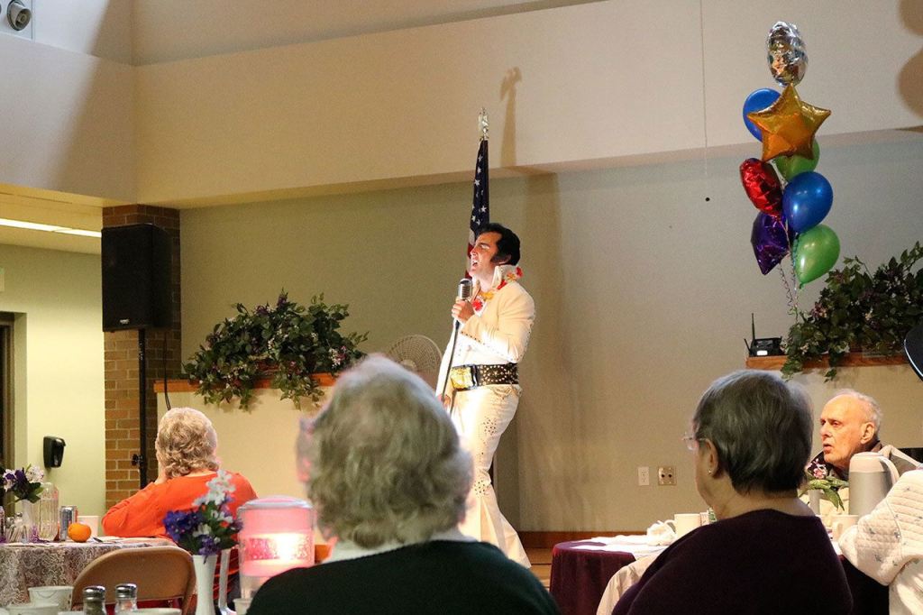 Issaquah Senior Center gets a visit from the King of Rock and Roll