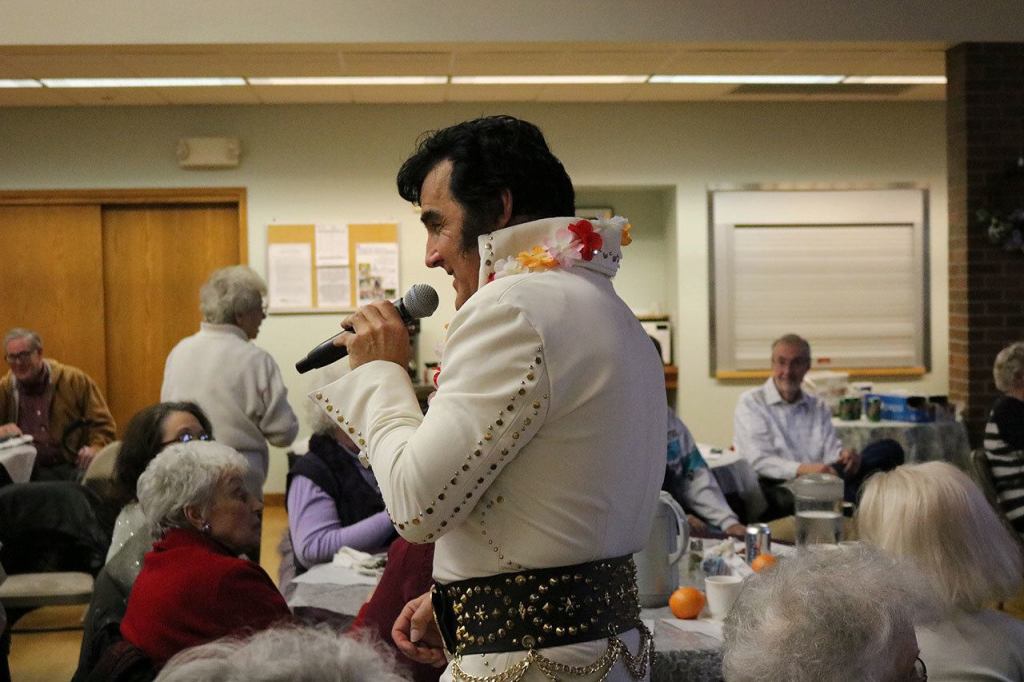 Issaquah Senior Center gets a visit from the King of Rock and Roll