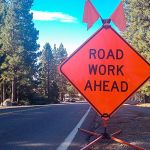 Median work to slow traffic near Town Center in Sammamish