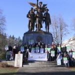 Students from St. Joseph School and parishioners from St. Joseph Parish went to Olympia on Jan. 23 to stand up for their pro-life beliefs in the annual March for Life. Photo courtesy of Ernst Linnemann