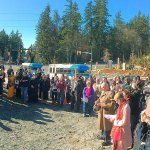 Over 100 community members turned out for an interfaith blessing hosted by Habitat for Humanity on Sunday at its newest site in Sammamish (photo courtesy of Habitat for Humanity).
