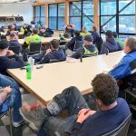 The city of Issaquah&rsquo;s Public Works Department team meets on Thursday to prepare for heavy winds and possible flooding. Photo courtesy of city of Issaquah Twitter page