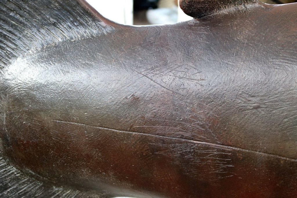 Thanks to the work of Jay and Johani, the area where Finley was damaged is no longer recognizable. Nicole Jennings/staff photo