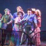 The show vividly portrays the storm that the Lasenbys encounter, making it seem as though thunder and lightning are taking place in the theatre. Photo courtesy of Village Theatre