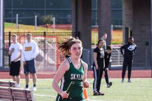 Skyline girls track team defeats Inglemoor in KingCo matchup
