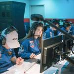 Elinor Doran, second from left, takes part in a mission during the second week of the Honeywell Leadership Challenge Academy at the U.S. Space and Rocket Center in Huntsville, Alabama, on March 8 (photo courtesy of Elinor Doran).