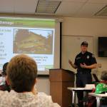 Webb teaches the class when it is safe for CERT members to enter a damaged structure and when it is too dangerous. Nicole Jennings/staff photo