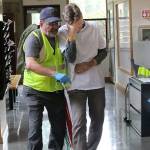 Part of the medical triage process included knowing when to sit and comfort a victim with more emotional than physical pain, and when to make the difficult decision to leave the person&rsquo;s side to search for and aid people with more serious injuries. Nicole Jennings/staff photo