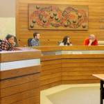 The Planning Policy Commission listens to public comments at the April 27 public hearing. Nicole Jennings/staff photo