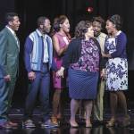 The singers see some of the downsides to fame and fortune when tensions start to tear the group apart. Photo courtesy of Village Theatre