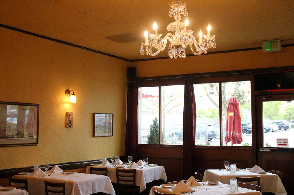 The restaurant gives off the feel of a Florentine palazzo. Nicole Jennings/staff photo