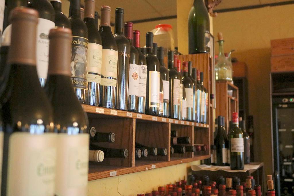The large wine selection includes wine made on Sal&rsquo;s own property near Florence. Nicole Jennings/staff photo