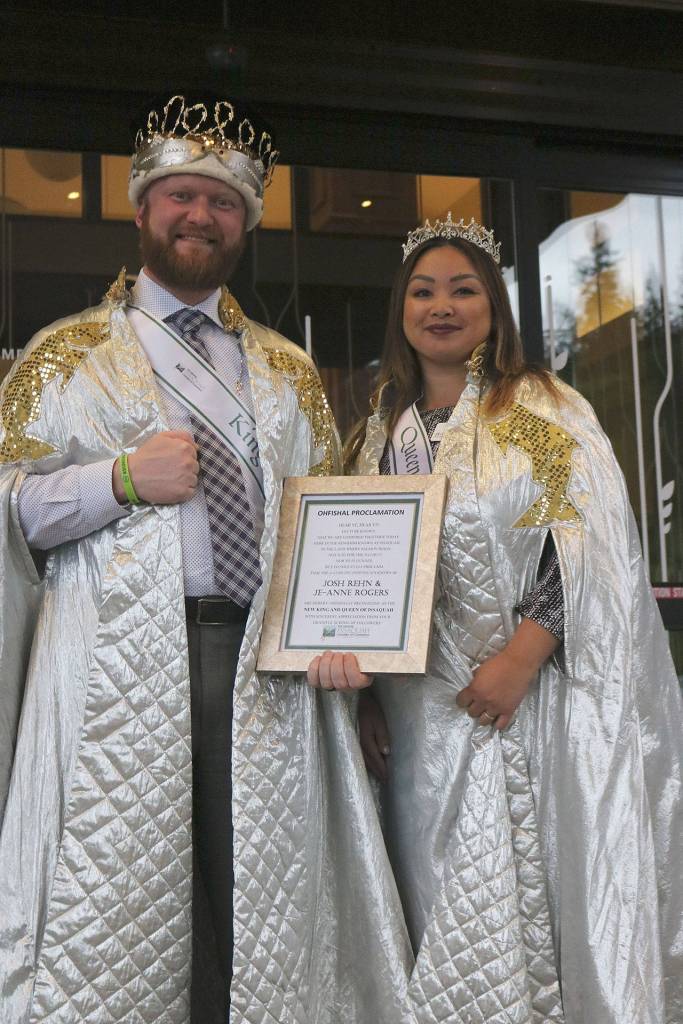 Wren and Rodgers will hold their royal titles for the next year and will appear in courtly regalia at events such as the Salmon Days Parade. Carrie Rodriguez/staff photo