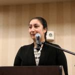 Liberty High senior Harkiran Singh accepts one of the Rotary Student of the Year Awards from the Issaquah Rotary. Nicole Jennings/staff photo
