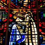 However, art history experts believe it may be impossible to remove the windows &mdash; which contain pieces of glass set in chunks of concrete &mdash; without destroying them entirely. Photo courtesy of Michael Sladek