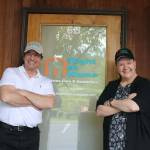 Smith and Scarbeau are all smiles outside of their new office, located at 1595 NW Gilman Blvd., Suite B. Nicole Jennings/staff photo