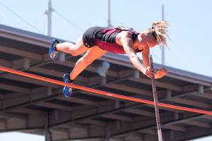 Talius wins a state title in pole vault